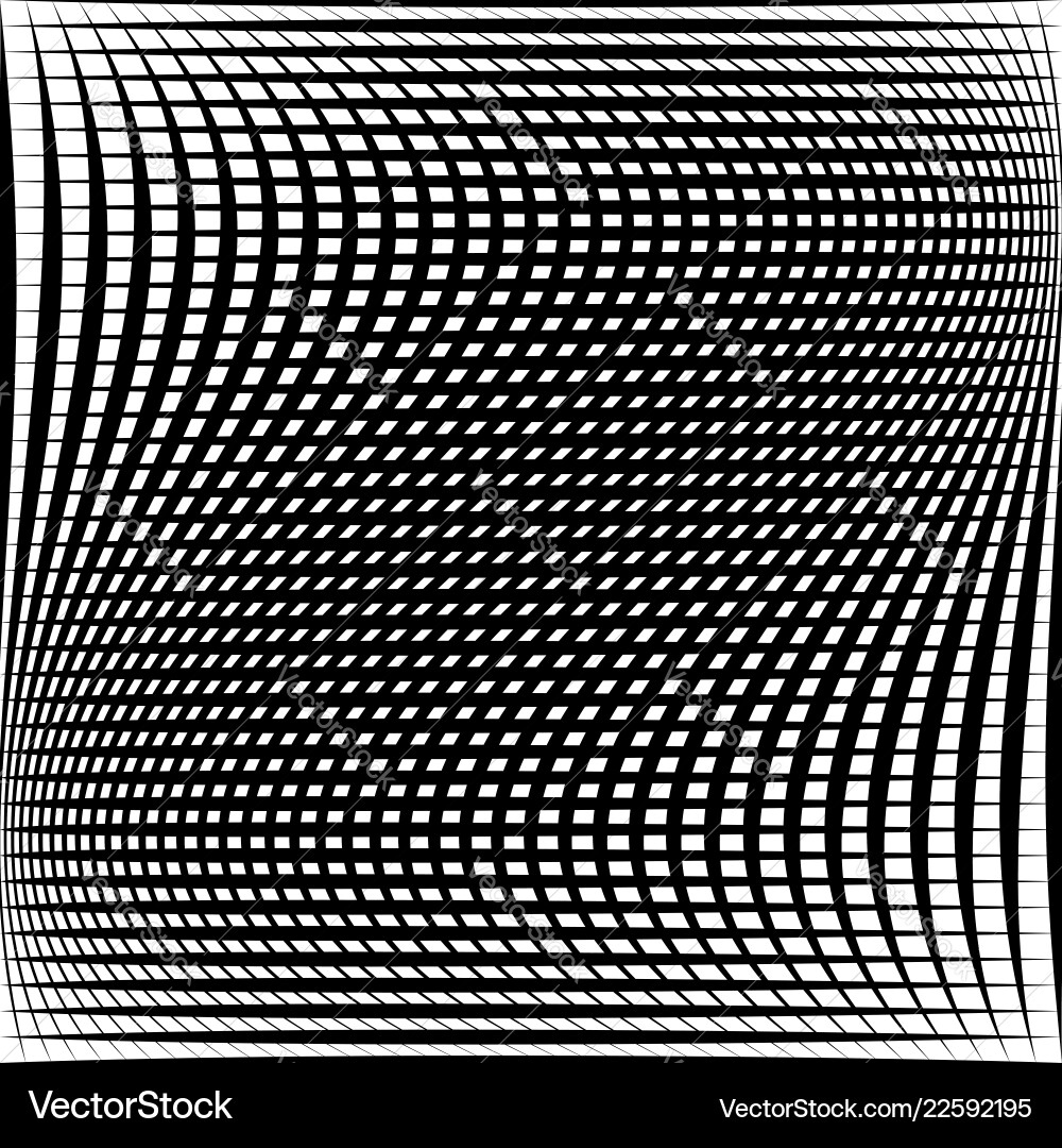 Distorted Grid Mesh Pattern vector image