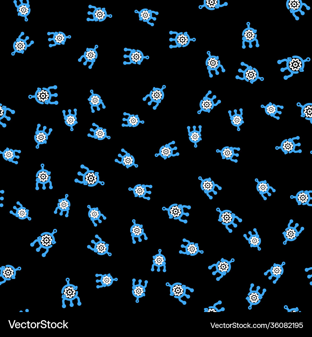 Line algorithm icon isolated seamless pattern Line algorithm icon isolated seamless pattern vector image