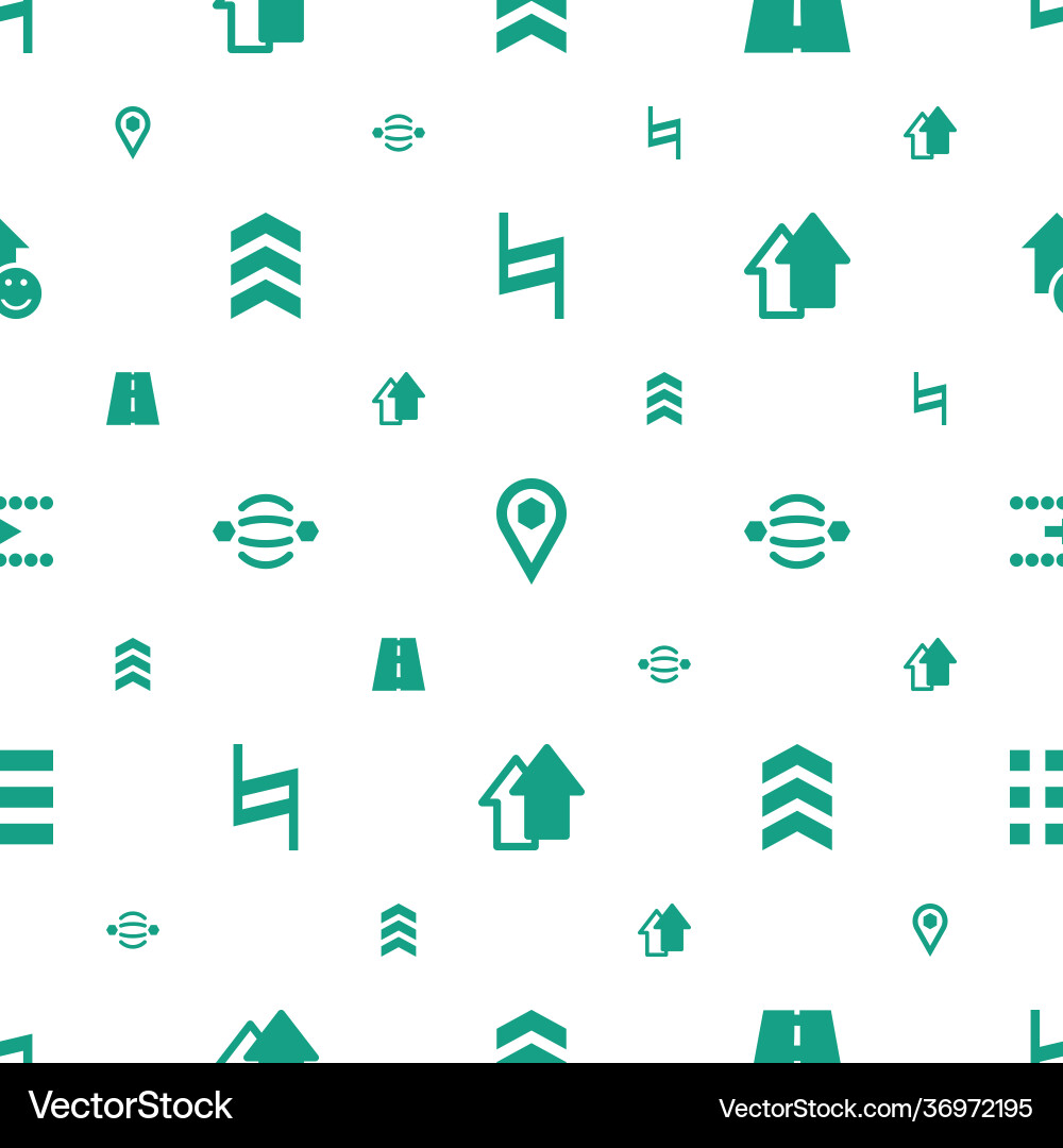 Navigation icons pattern seamless white background Vector Image