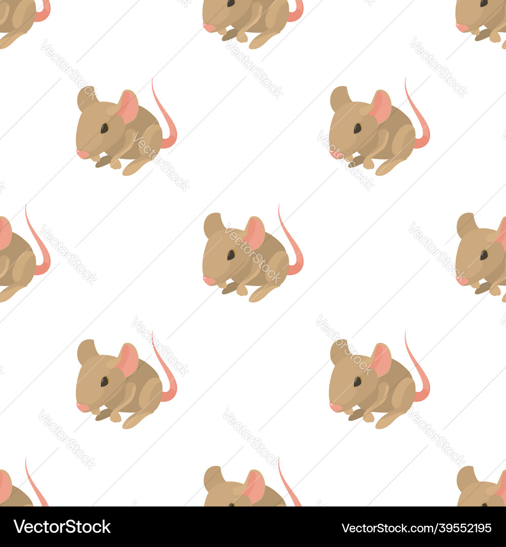 Rat pattern seamless Vector Image