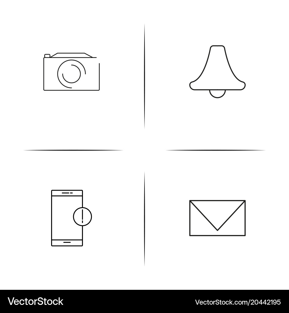 Web und Text einfache lineare Icon setsimple Umriss Vektorbild
