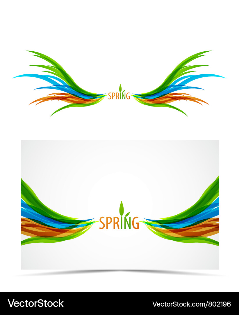 Abstract wave background vector image