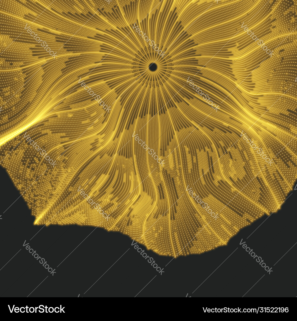 Array with dynamic particles 3d technology style Array with dynamic particles 3d technology style vector image