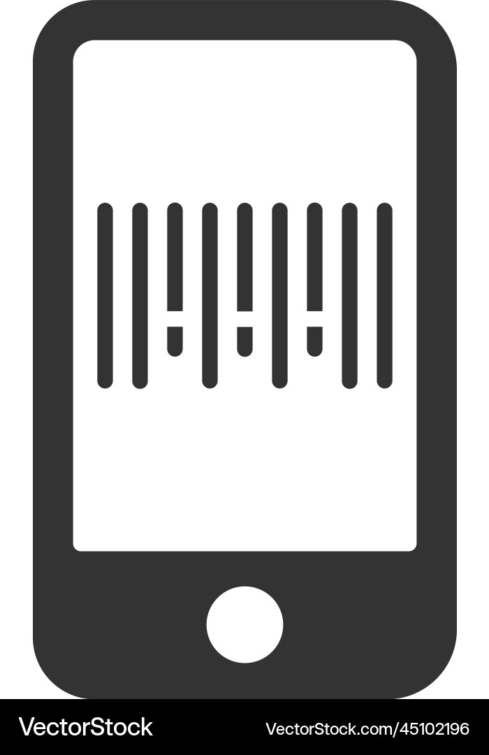 Bar code scan icon Vector Image