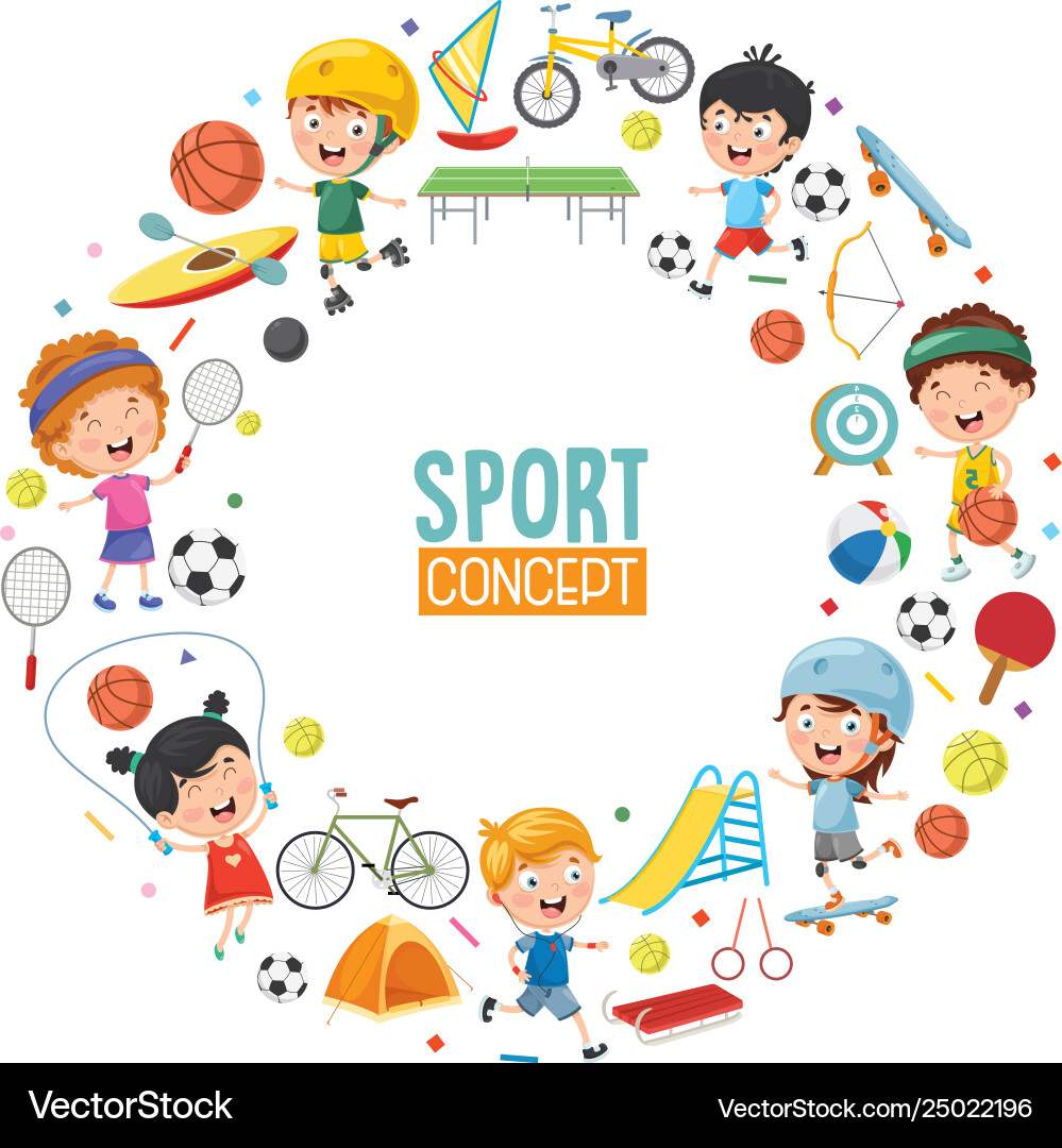 Children's Sports and Recreation Vector Image