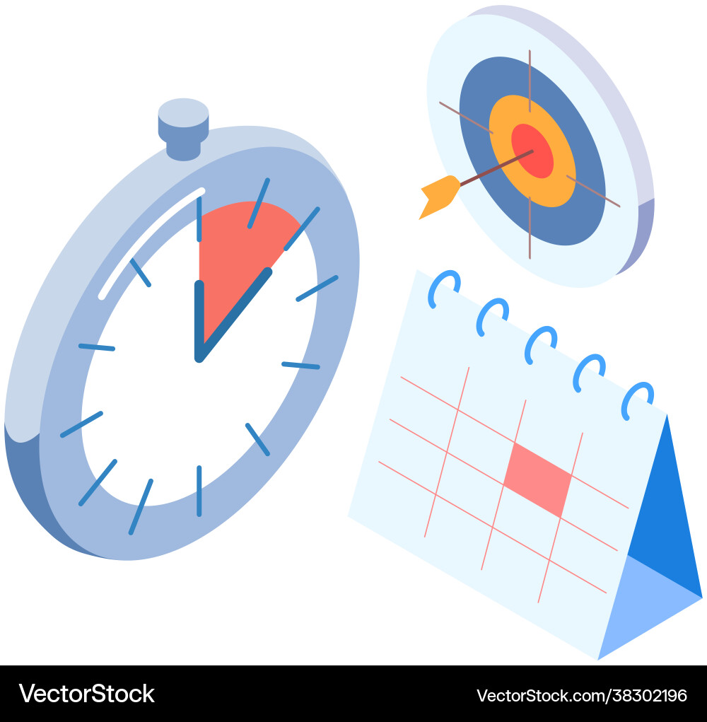 Planning schedule for week working with time Planning schedule for week working with time Vector Image