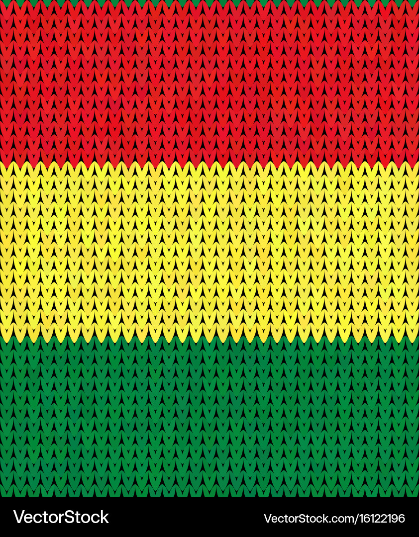 Reggae Knit Seamless Pattern vector image