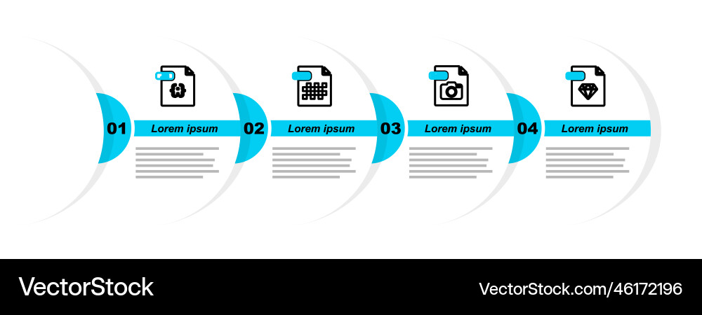 Set line ruby file document raw png and js icon Set line ruby file document raw png and js icon vector image