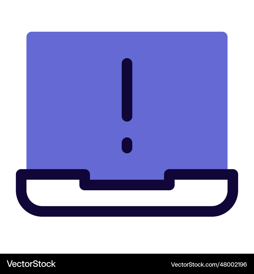 System generated message of alert vector image