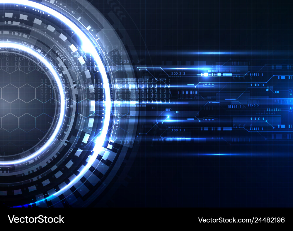 Technological interface future system platform Technological interface future system platform Vector Image