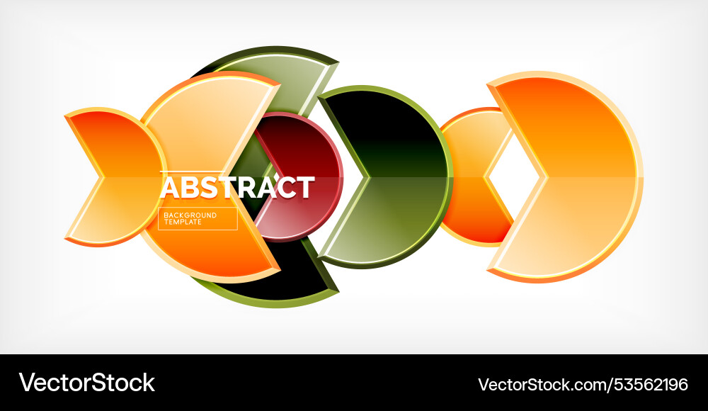 Trendy round shapes with triangular angle design Trendy round shapes with triangular angle design Vector Image