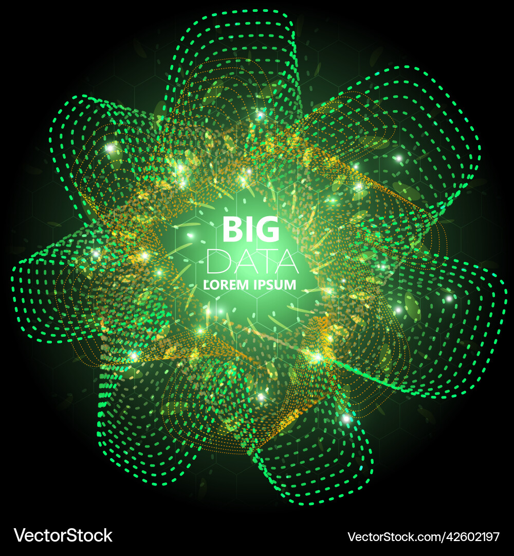 Abstract square technology big data background Abstract square technology big data background vector image