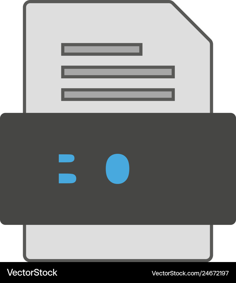 Box file document icon Vector Image