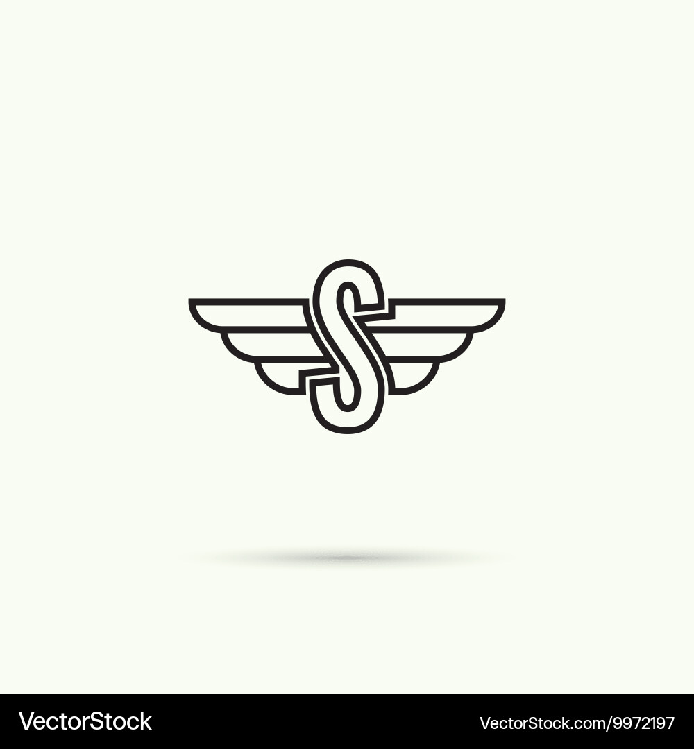 Elegant dynamic alphabet Royalty Free Vector Image