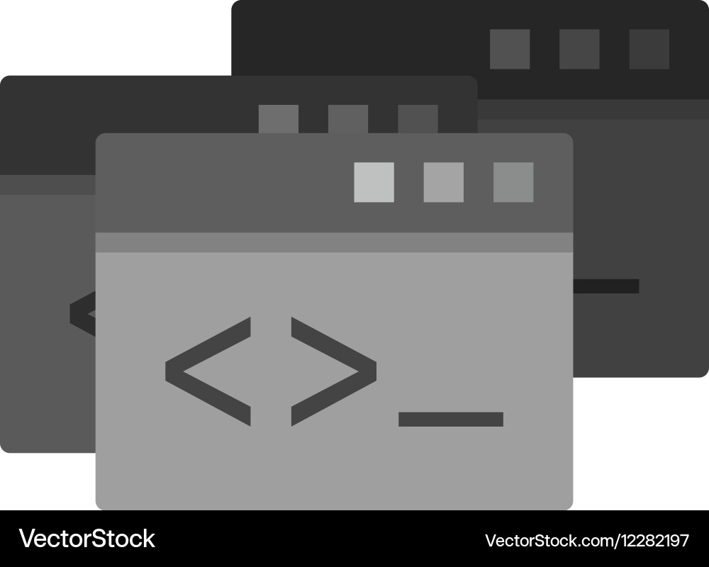 Programming windows Vector Image