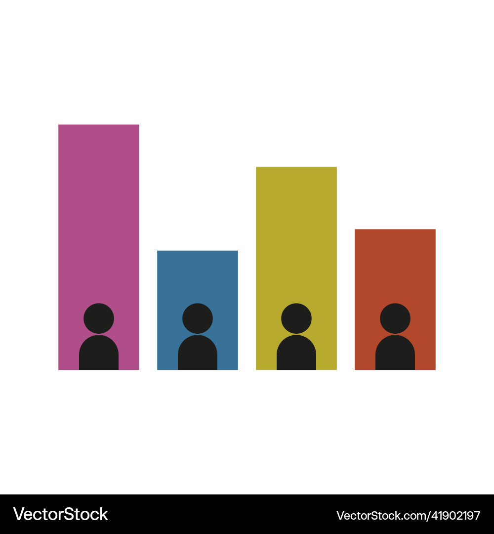 Survey icon rating chart simple flat Survey icon rating chart simple flat vector image