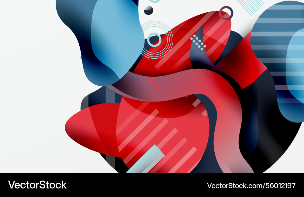 Vibrant abstract background overlapping shapes Vibrant abstract background overlapping shapes vector image