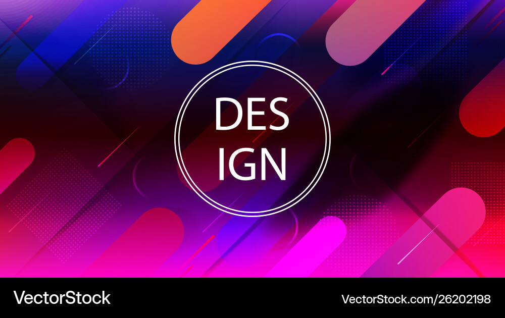 Abstract dark colorful background with stripes set Vector Image