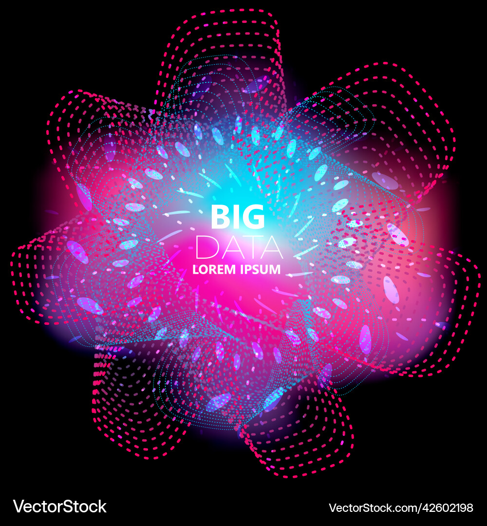 Abstract square technology big data background Abstract square technology big data background vector image