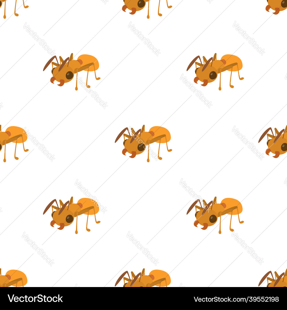 Ant pattern seamless Ant pattern seamless vector image