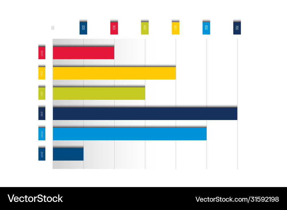 Chart graph scheme simply color editable vector image