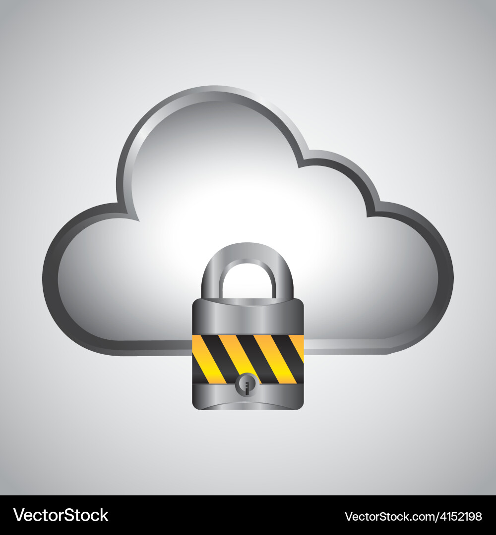 Cloud computing Vector Image