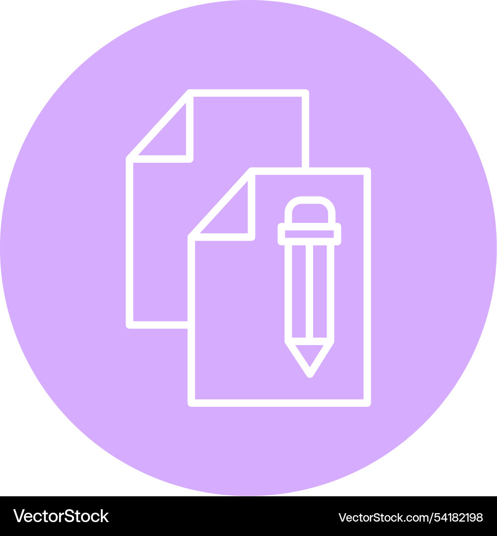 Copy line circle icon Vector Image