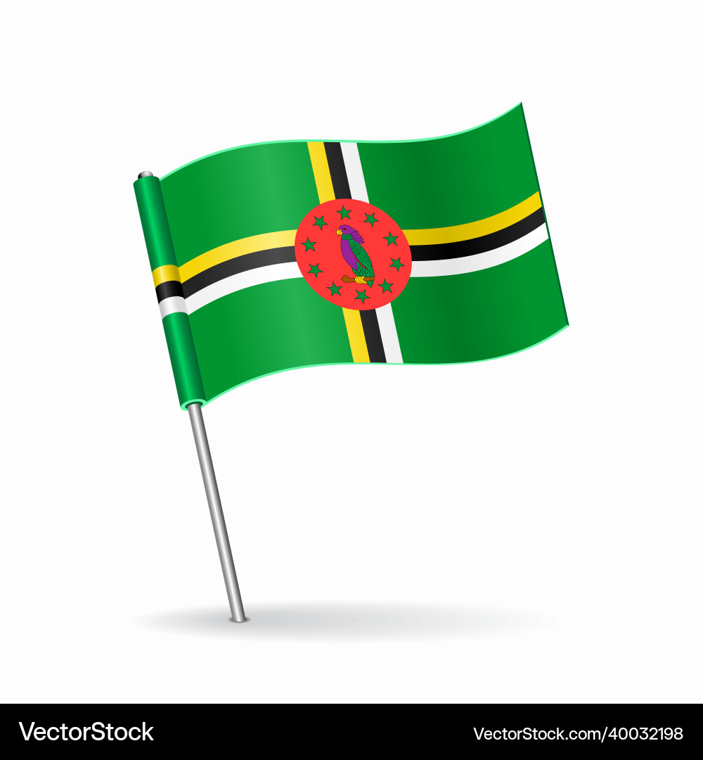 Dominican flag map pointer layout Dominican flag map pointer layout vector image