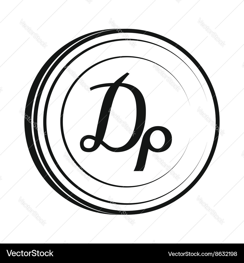 Drachma icon simple style Vector Image