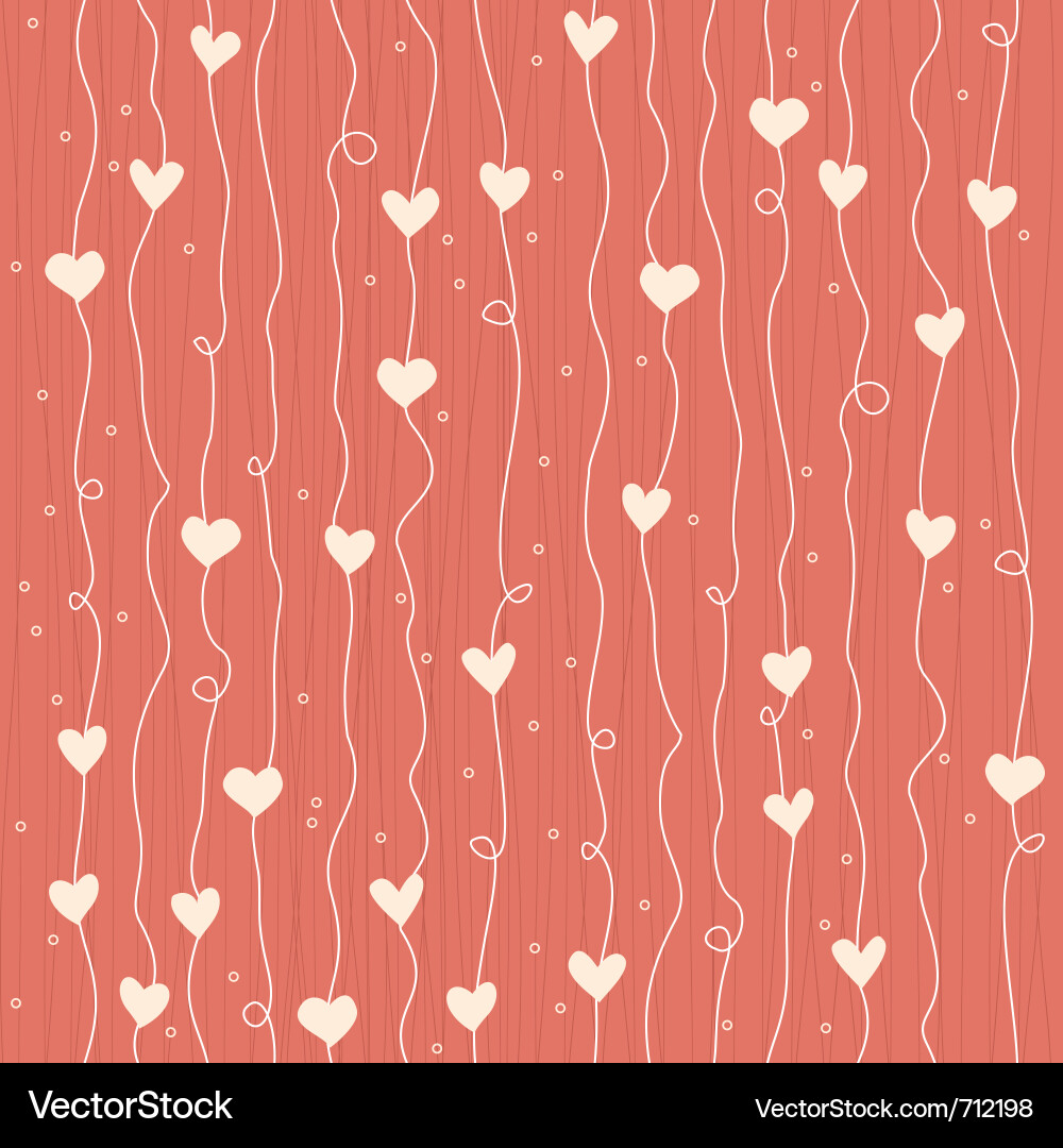 Heart Pattern Background vector image
