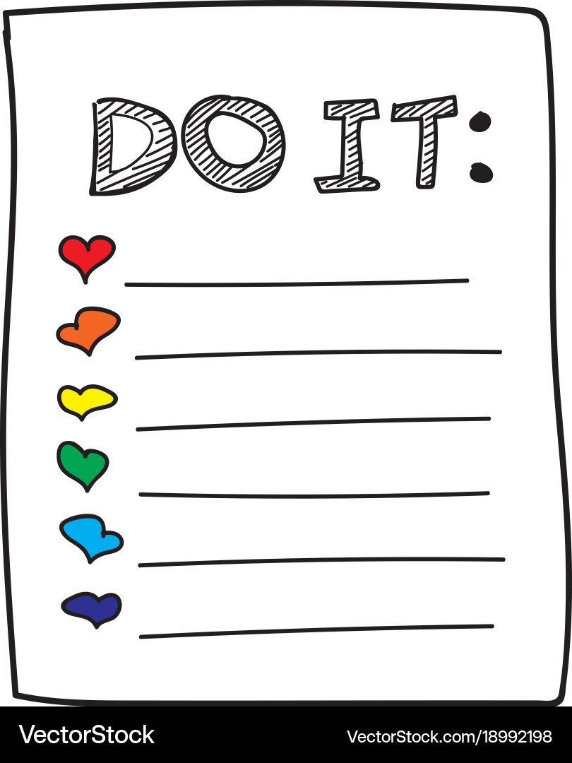 Outline check to do list bullet Vector Image
