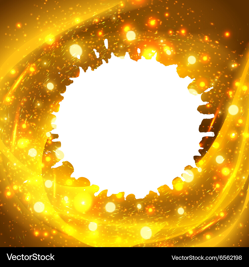 Paint splash frame for text on abstract bokeh Vector Image