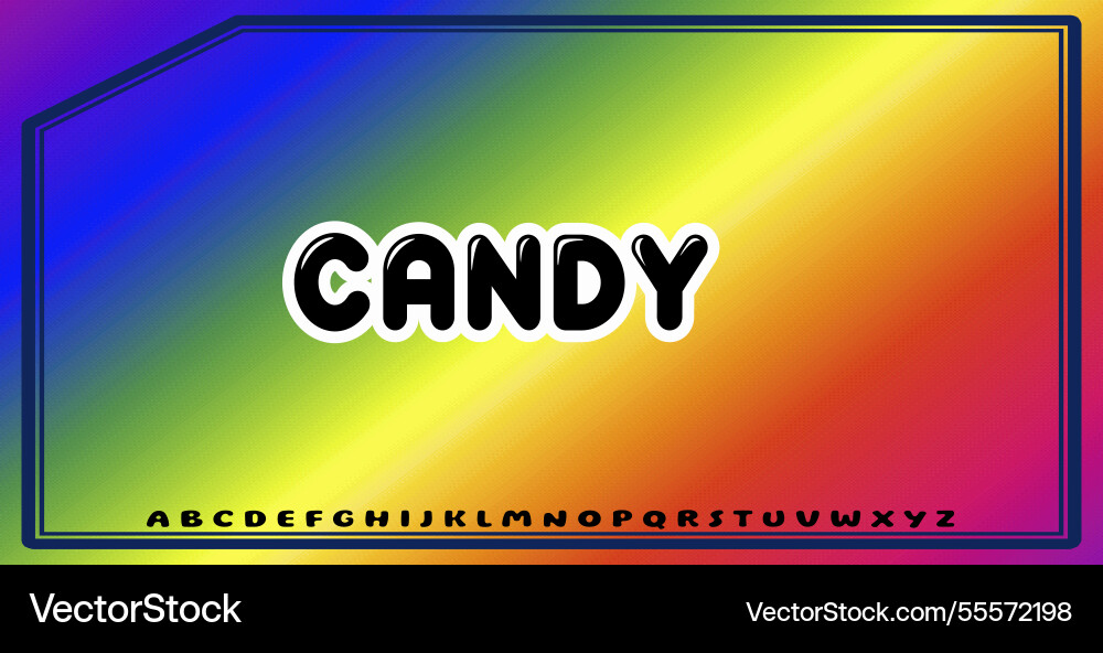 Text effects with editable colors and abstract vector image