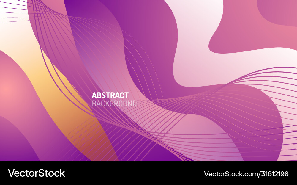 Wave pattern fluid gradients abstract lines Vector Image