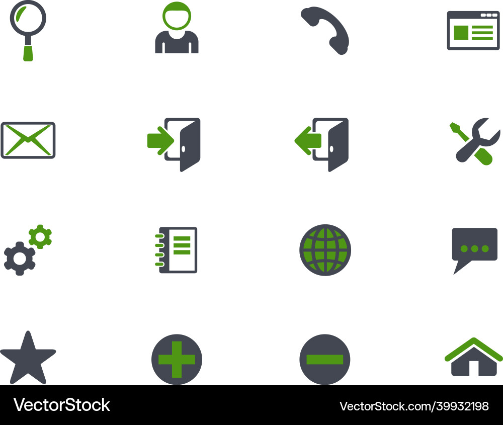 Web tools icon set Vector Image