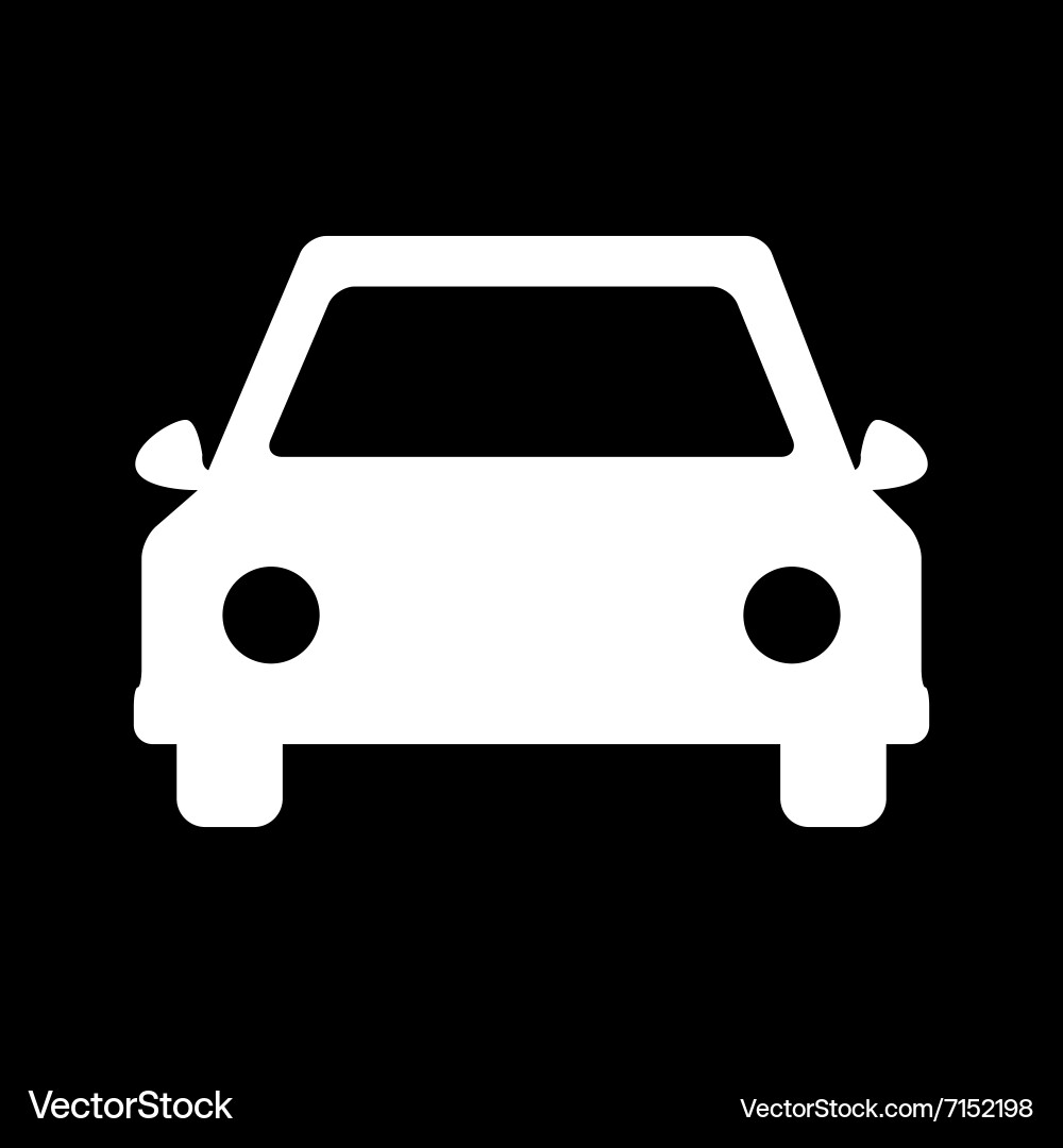 White car icon Royalty Free Vector Image - VectorStock