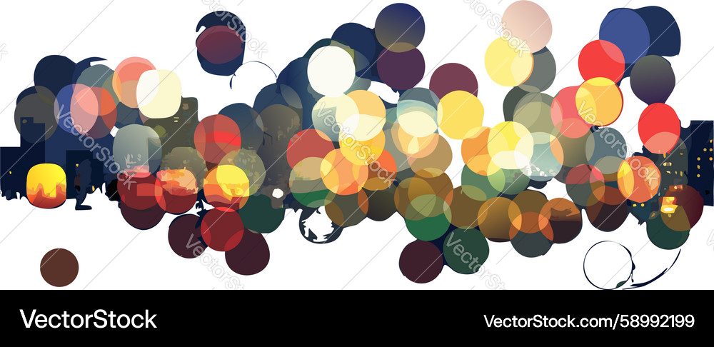 Abstract bokeh lights background texture design Vector Image