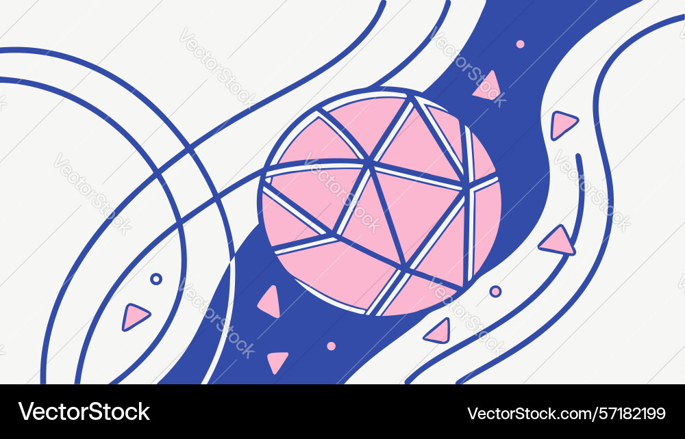 Abstract gemstone stream dynamic flowing elements Abstract gemstone stream dynamic flowing elements vector image
