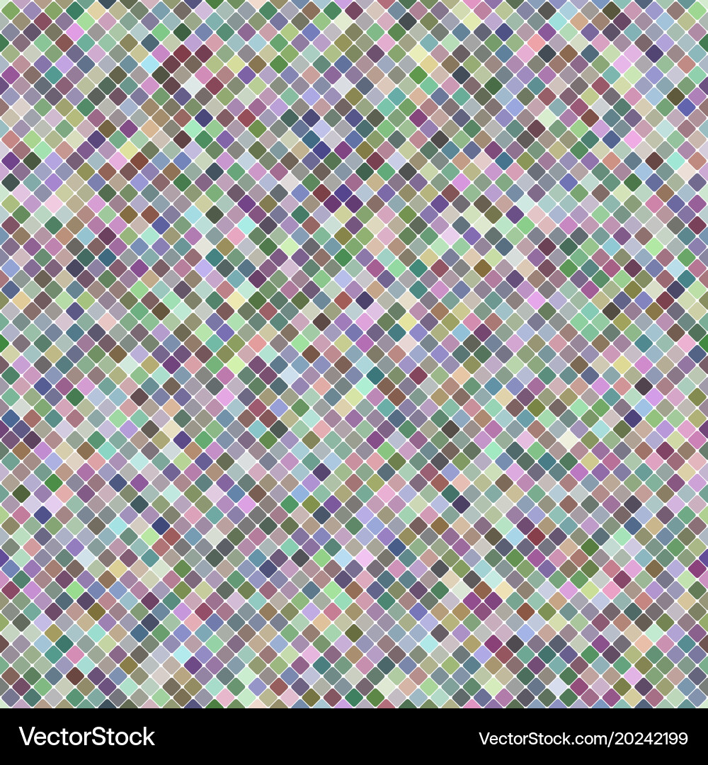 Colorful repeating diagonal square pattern vector image