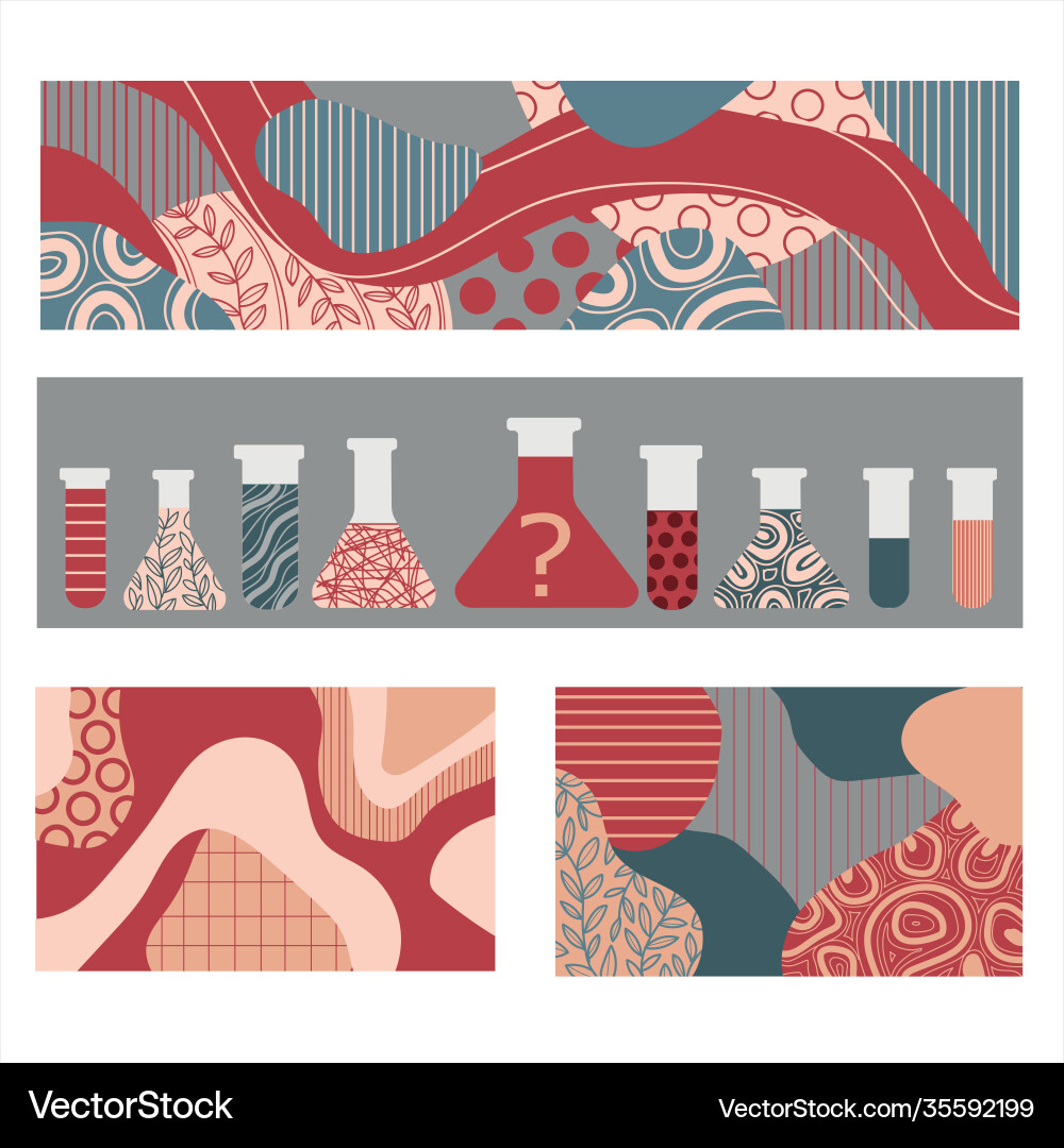 Flask and texture 1 Vector Image