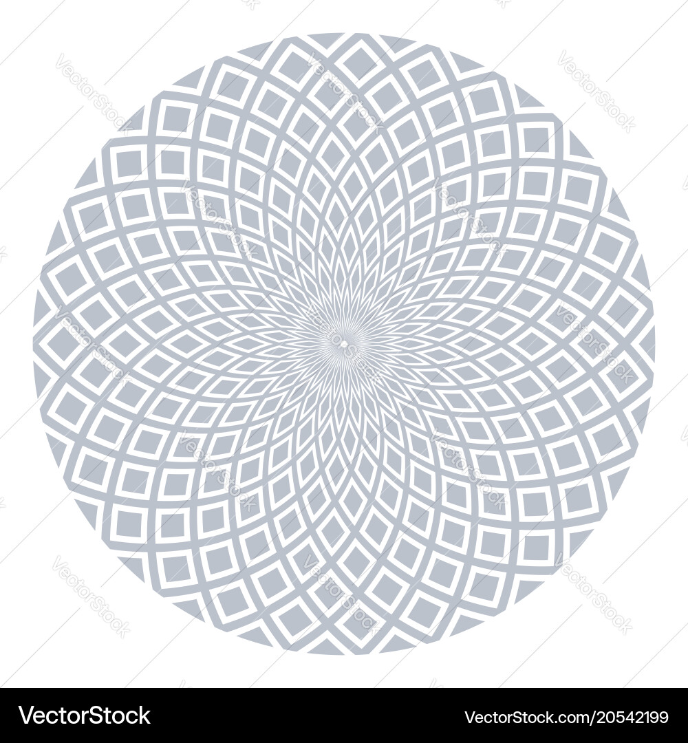 Geometric Rotation Circle Pattern vector image