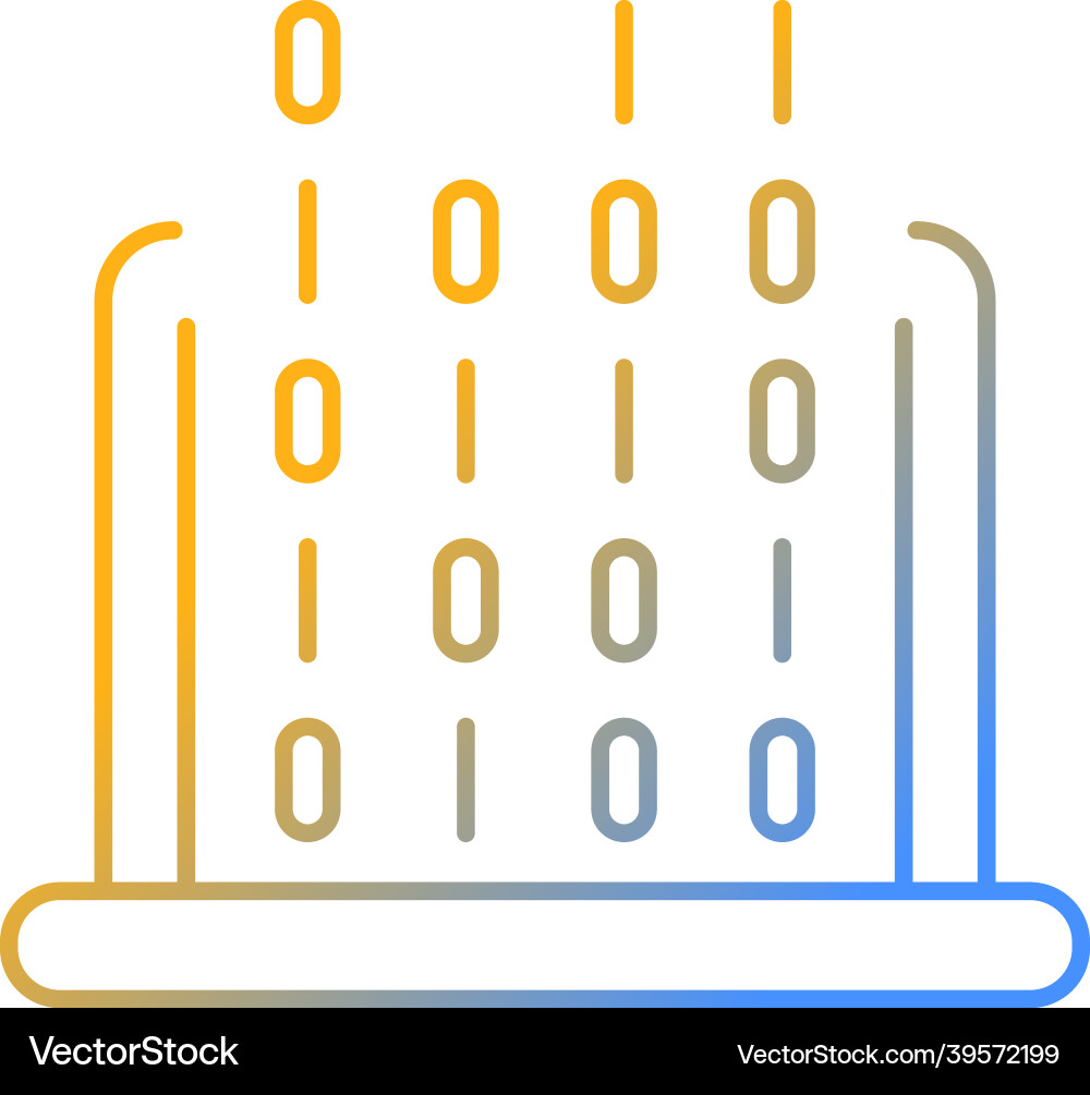 It gradient linear icon It gradient linear icon Vector Image