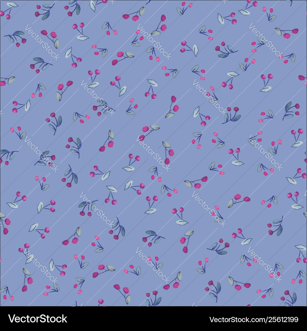 Leaves seamless repeat print pattern tile Vector Image