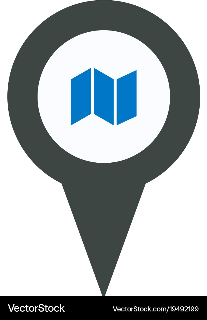 Location map marker pin place pointer position vector image