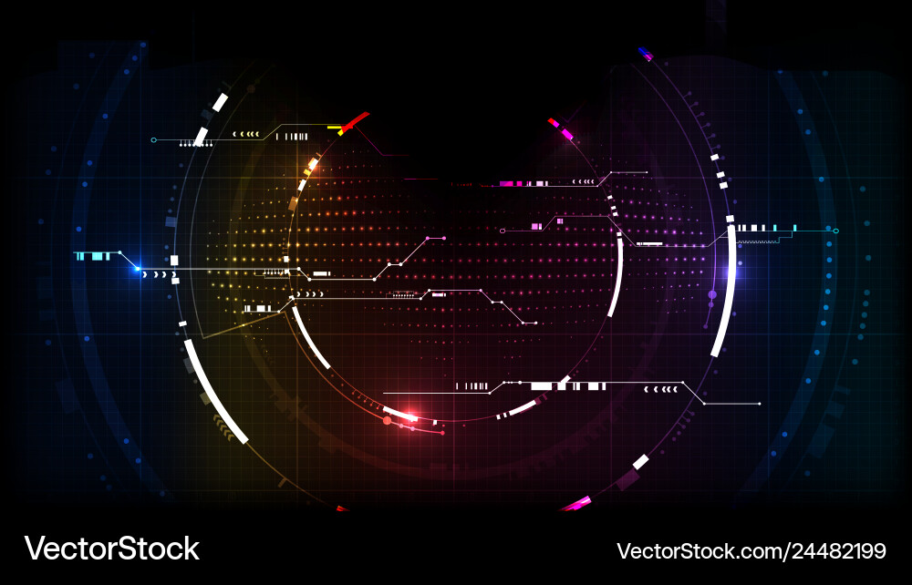 Technological system encryption future circuit Technological system encryption future circuit vector image