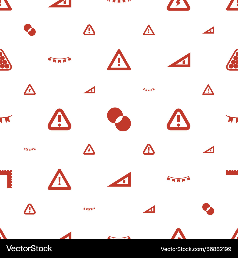 Triangle icons pattern seamless white background Triangle icons pattern seamless white background vector image