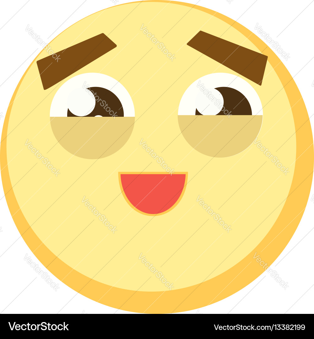 Yellow emoji icon for app game ui or web design Yellow emoji icon for app game ui or web design vector image