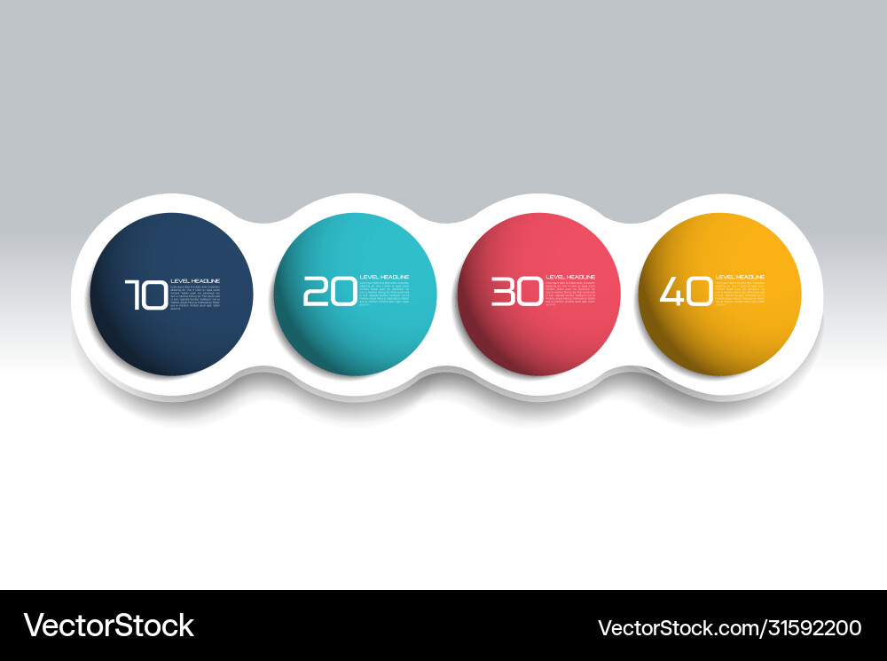4 steps element bubble chart scheme diagram 4 steps element bubble chart scheme diagram vector image