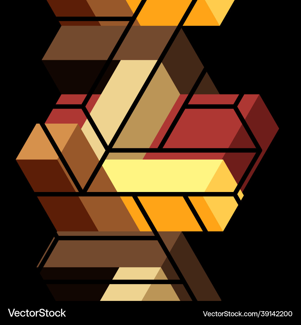 Abstract background 3d cubes cubic elements Abstract background 3d cubes cubic elements Vector Image