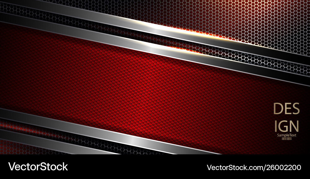 Abstract grid background with textural red frame Vector Image